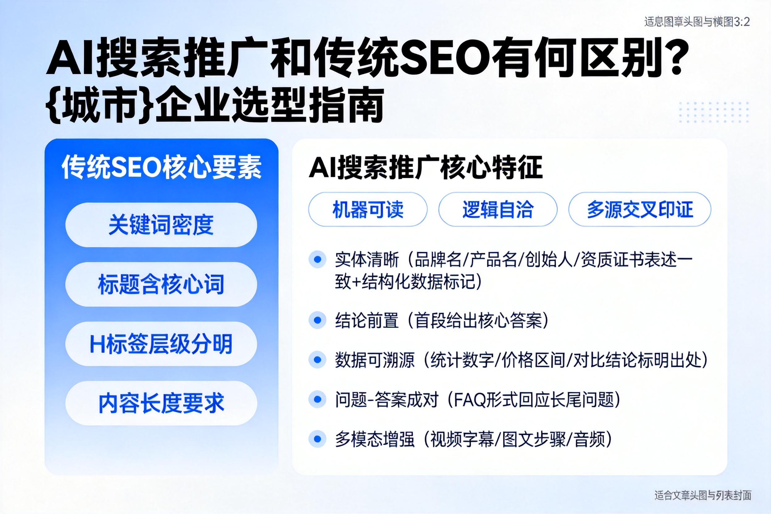 AI搜索推广和传统SEO有何区别？保定企业选型指南